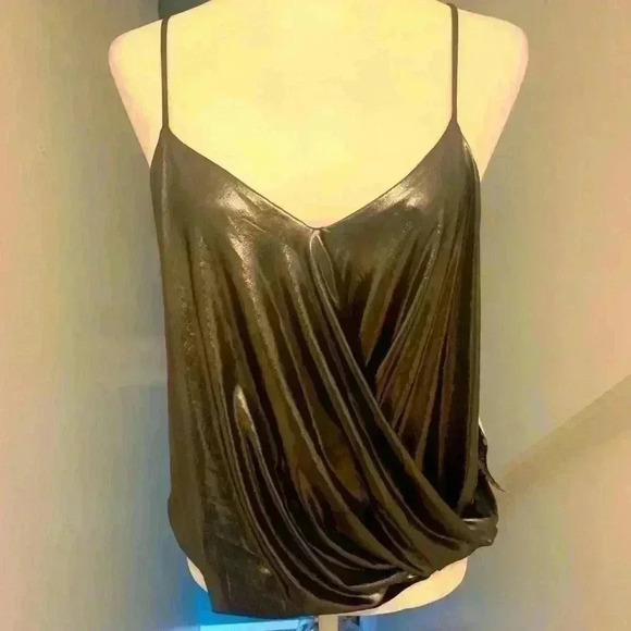 NWT gunmetal Young Fabulous Broke top - Picture 1 of 5